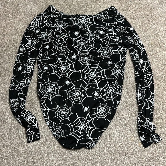 Halloween Spiderweb Bodysuit - Picture 4 of 4